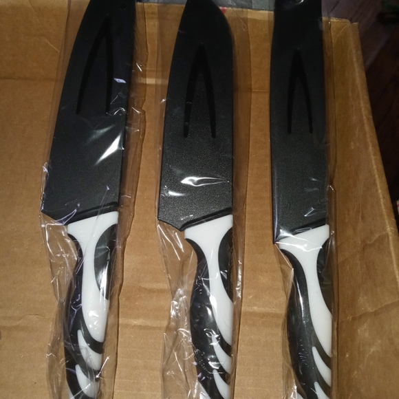 Jean Patrique Professional 3-Piece Non Stick Knife Set (Midnight/Ivory) - Picture 2 of 4